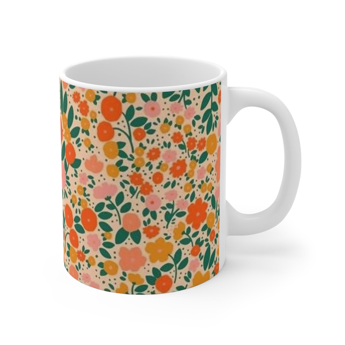 Floral Coffee Mug 11oz