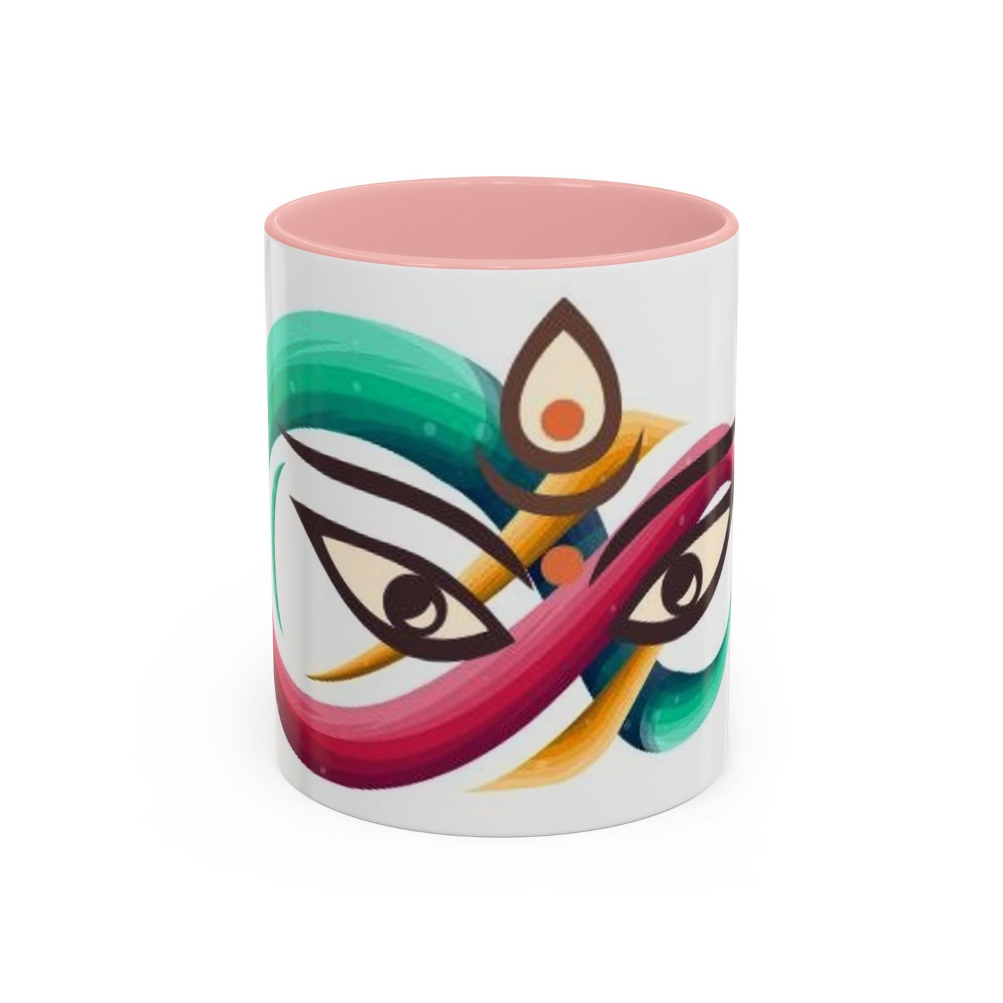 Mug with double eye design