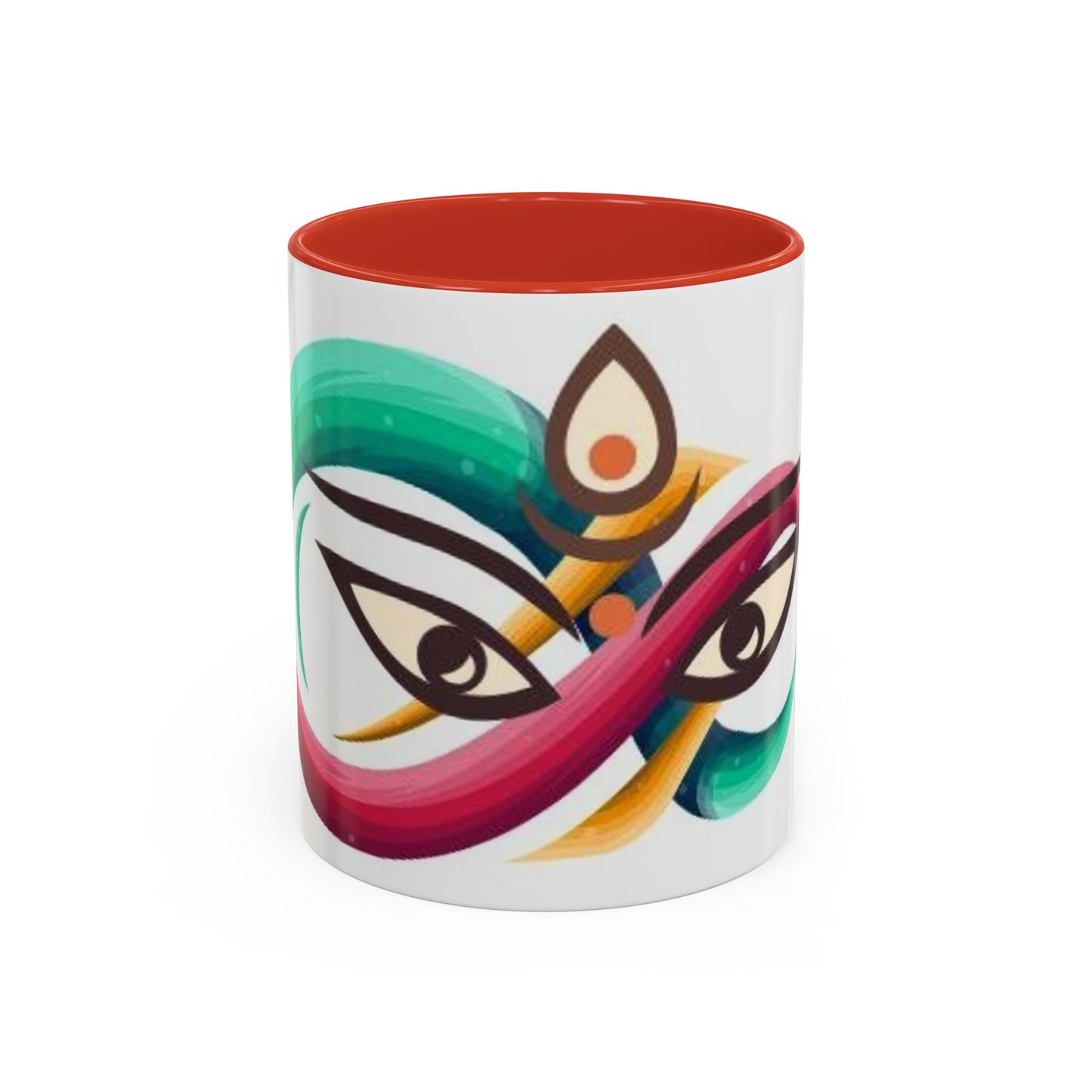 Mug with double eye design