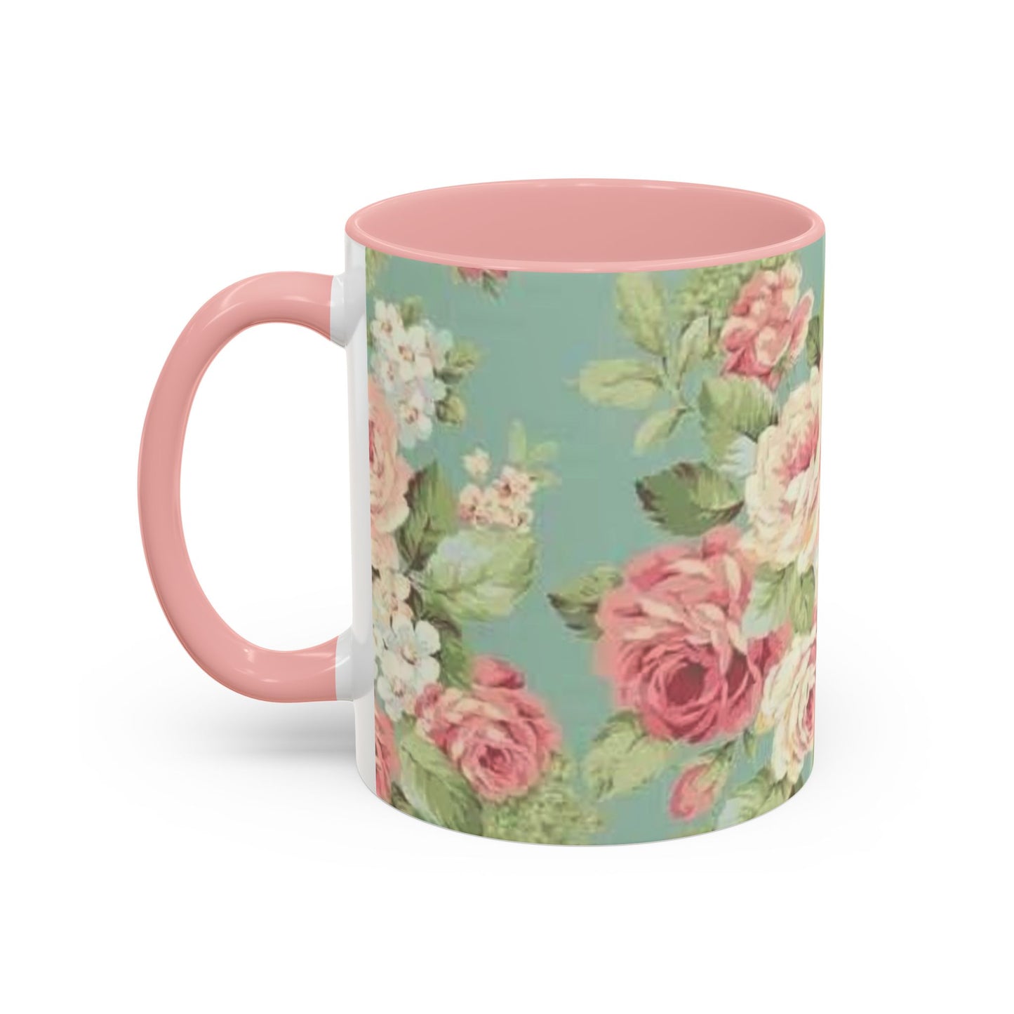 Floral Accent Coffee Mug (11, 15oz)