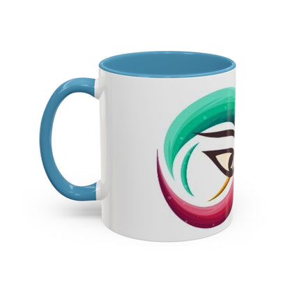 Mug with double eye design