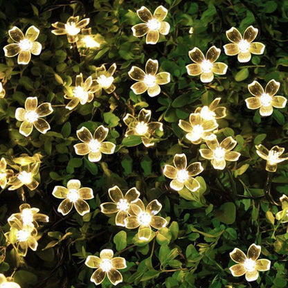 Solar Sakura String Lights- Add a Touch of Elegance