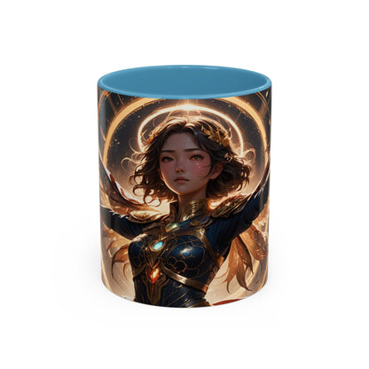 Mug with the design  of a girl from tme universe