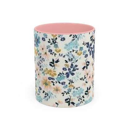 Floral Accent Coffee Mug (11, 15oz)