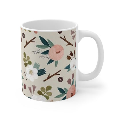 Floral Coffee Mug 11oz