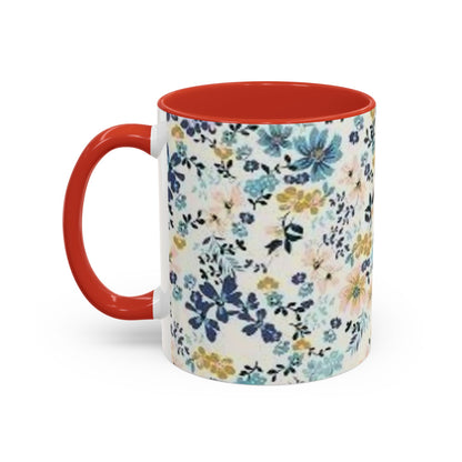 Floral Accent Coffee Mug (11, 15oz)