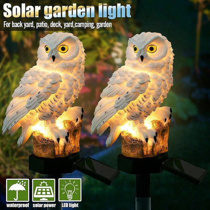 Solar Owl Garden Light â€“ Realistic LED Solar-Powered Outdoor Lamp for Garden, Lawn, and Patio