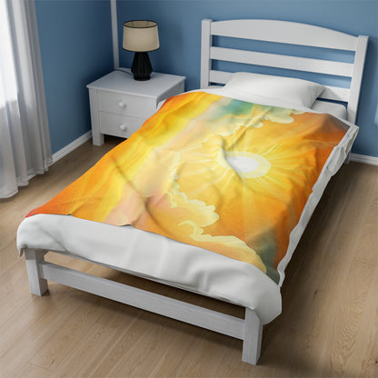 Velveteen Plush Blanket sun