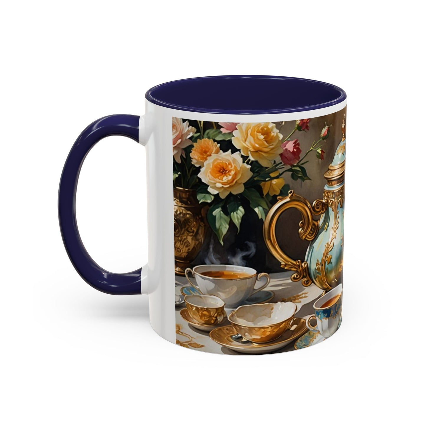 Mug with royal design and royal cup