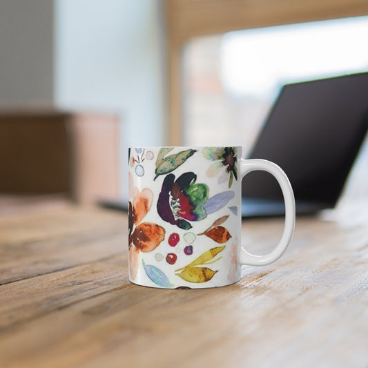 Floral Coffee Mug 11oz