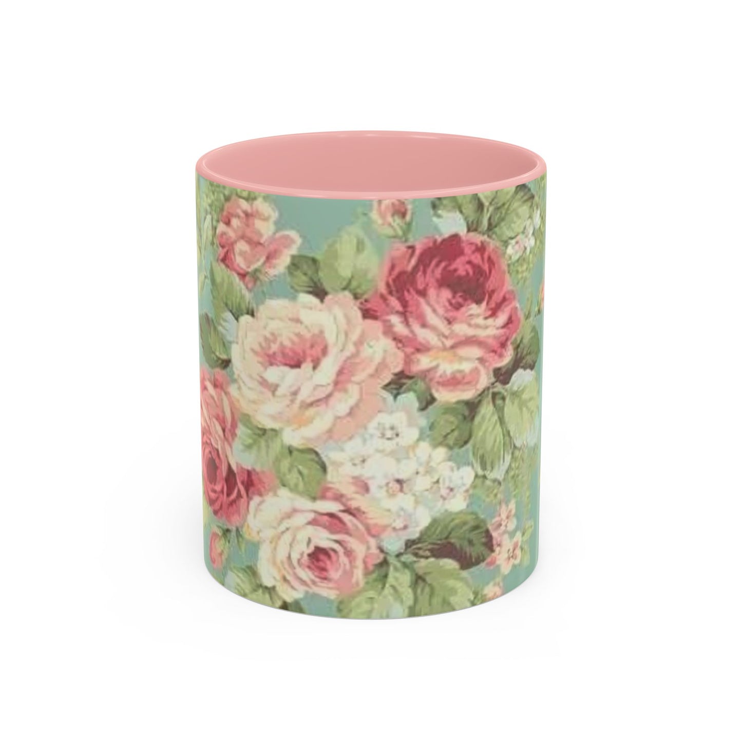 Floral Accent Coffee Mug (11, 15oz)