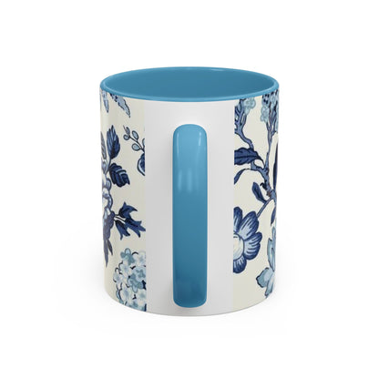 Mug Blue Floral Coffee Mug (11, 15oz)