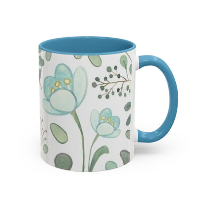 Floral Accent Coffee Mug (11, 15oz)