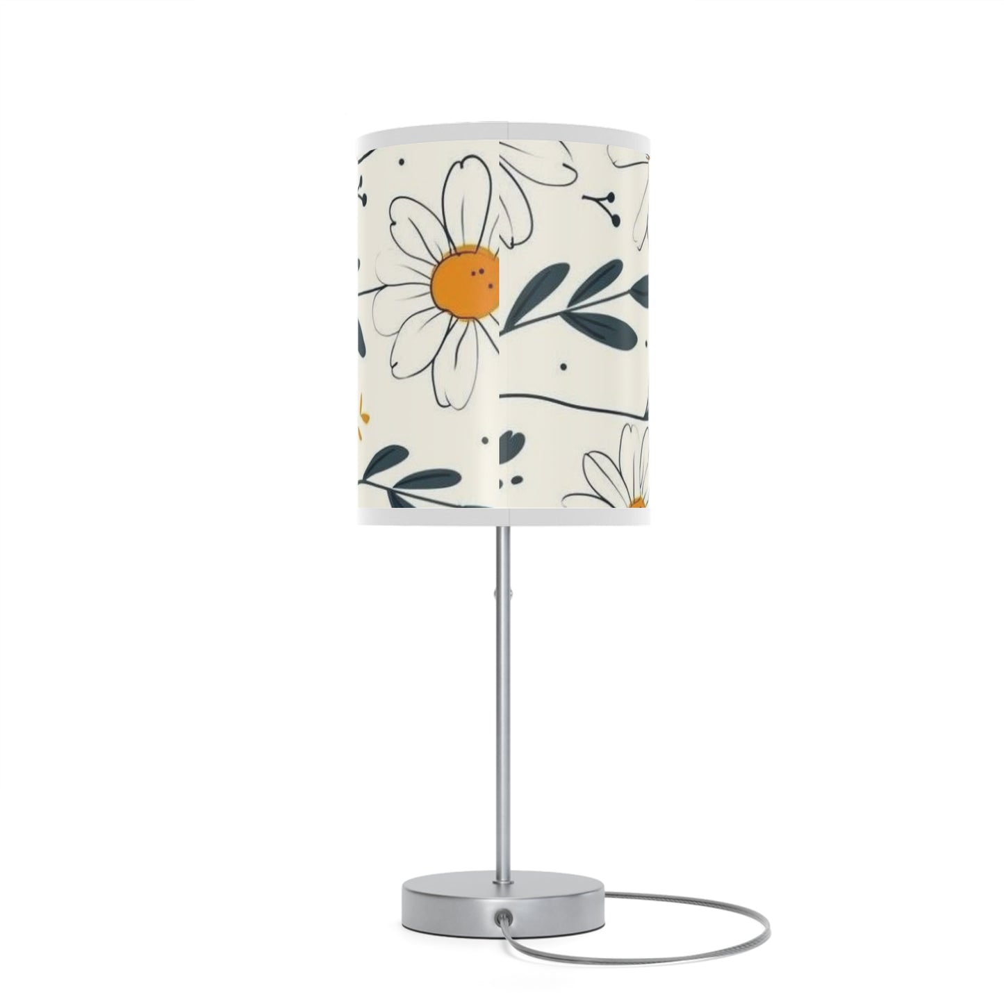 Lamp on a Stand, US|CA plug  with the design of chamomile flowers