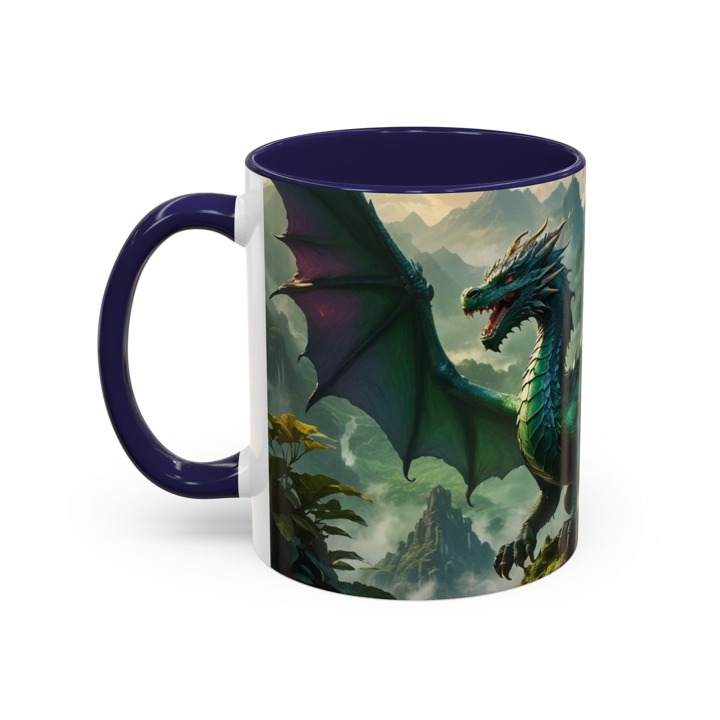 Mug with the design of two dragons