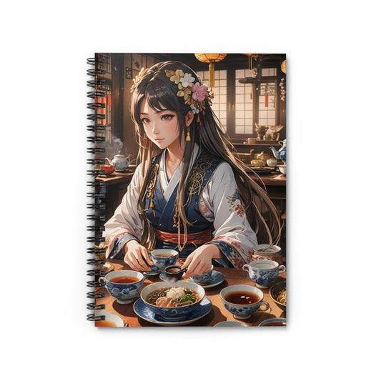 Spiral Notebook - Ruled Line with Japanese cook lady