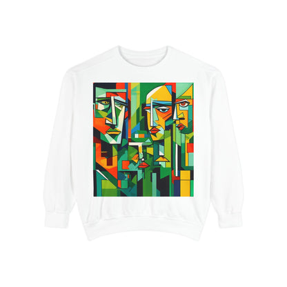 sweatshirt with the design of life in different communities