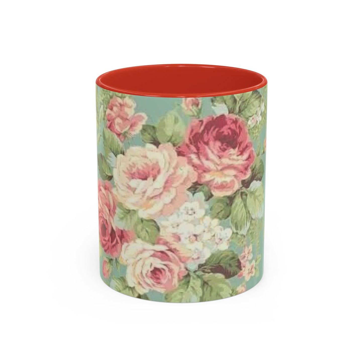 Floral Accent Coffee Mug (11, 15oz)