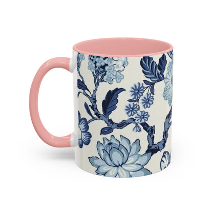 Mug Blue Floral Coffee Mug (11, 15oz)