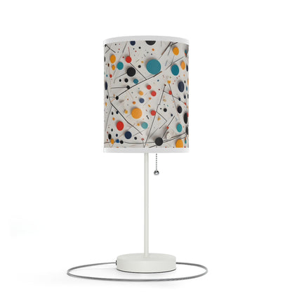 Lamp on a Stand, US|CA plug withwith Matematical forms design