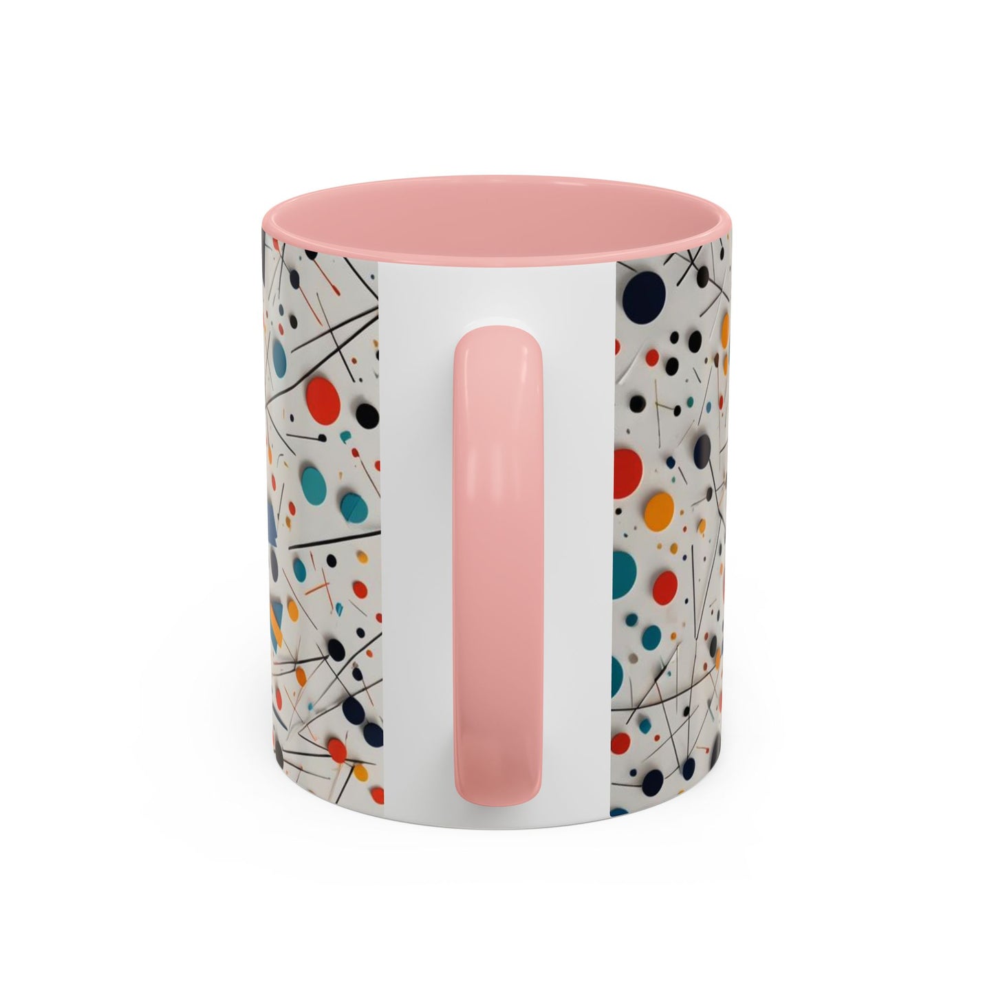 Accent Coffee Mug with Matematical forms design