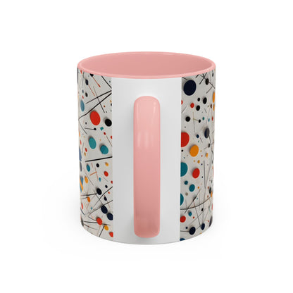 Accent Coffee Mug with Matematical forms design