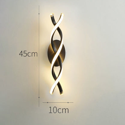 Modern Minimalist Wall Lamp | Aluminum | Warm White Light | Bedroom | Living Room | Home Decor