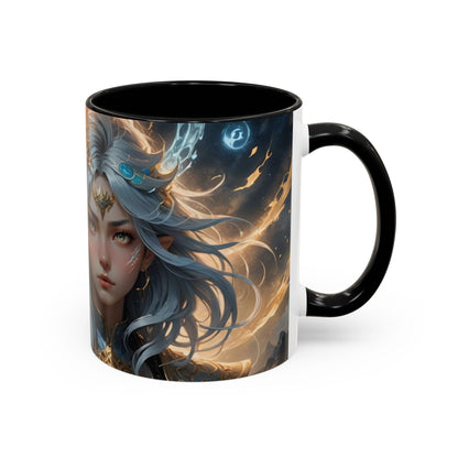 Mug with the design of anime twin girls