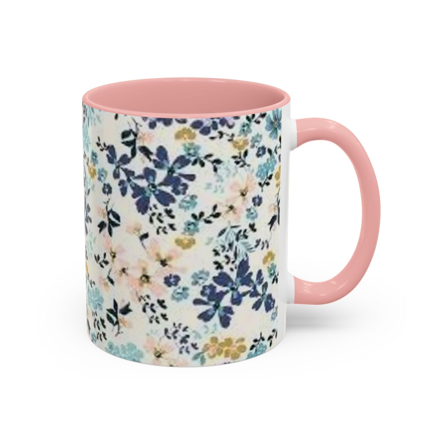 Floral Accent Coffee Mug (11, 15oz)