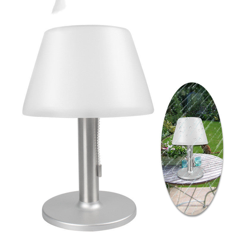 Solar Stainless Steel Table Lamp-Modern and Durable