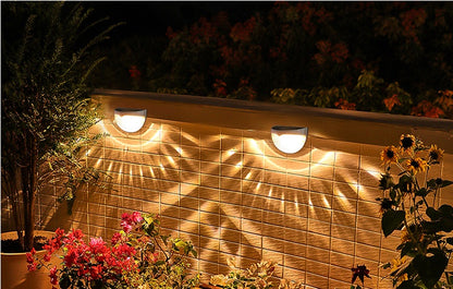 Solar LED Wall Light with Shadow Projection