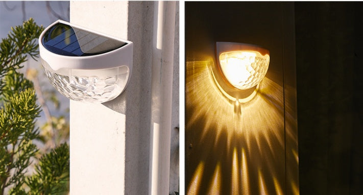 Solar LED Wall Light with Shadow Projection