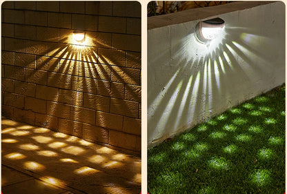 Solar LED Wall Light with Shadow Projection