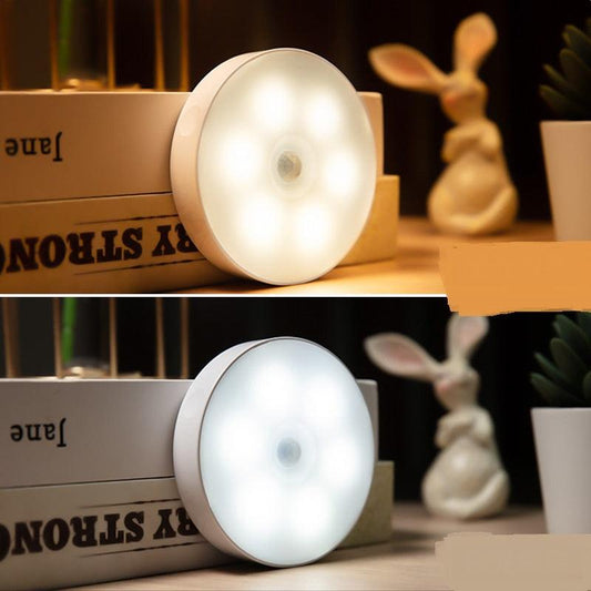 USB Rechargeable Motion Sensor Round Light â€“ Smart Illumination for Your Space - OptiChoice