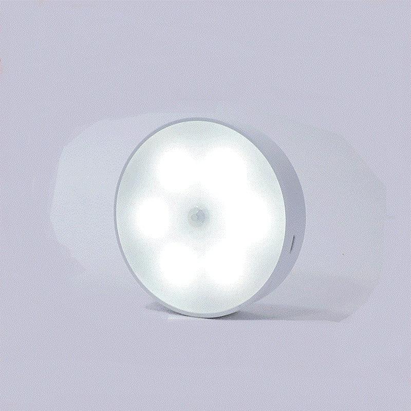 USB Rechargeable Motion Sensor Round Light â€“ Smart Illumination for Your Space - OptiChoice