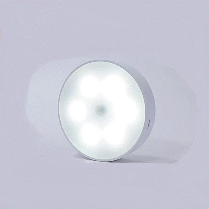 USB Rechargeable Motion Sensor Round Light â€“ Smart Illumination for Your Space - OptiChoice