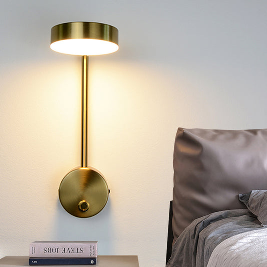 Modern Bedside Wall Lamp with Rotary Key Switch â€“ Elegant Background Wall Decoration