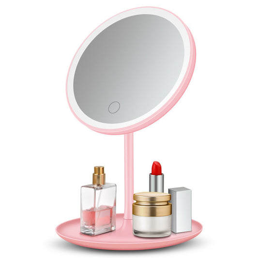 Portable LED Makeup Mirror with 3-Color Adjustable Lighting