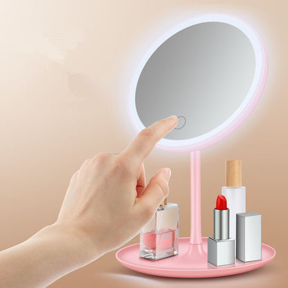 Portable LED Makeup Mirror with 3-Color Adjustable Lighting