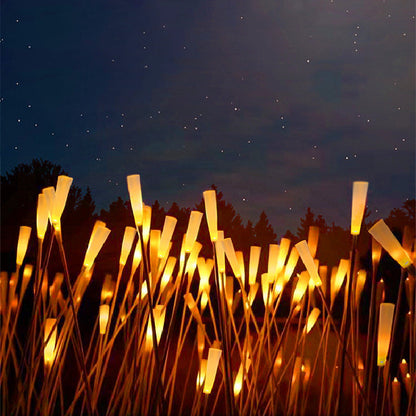 Solar-Powered LED Candle Reed Lamp-Waterproof and Durable