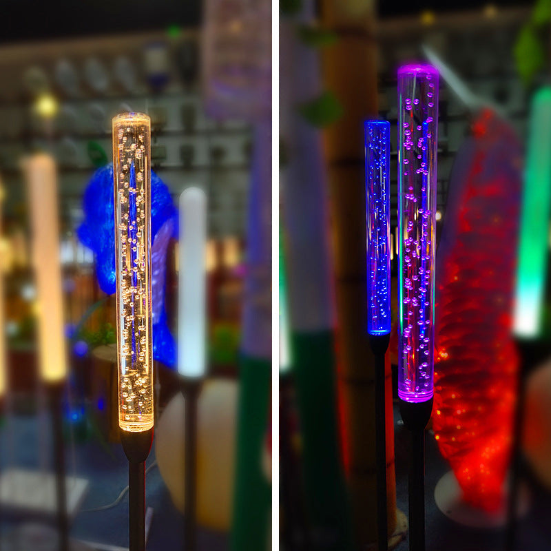 Solar-Powered LED Candle Reed Lamp-Waterproof and Durable