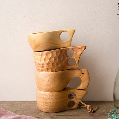 Nordic Wooden Cup: A Stylish and Portable Companion