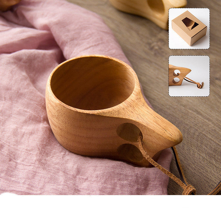 Nordic Wooden Cup: A Stylish and Portable Companion