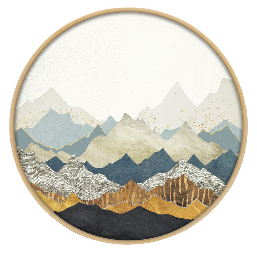 Modern Minimalist Round Decorative Painting