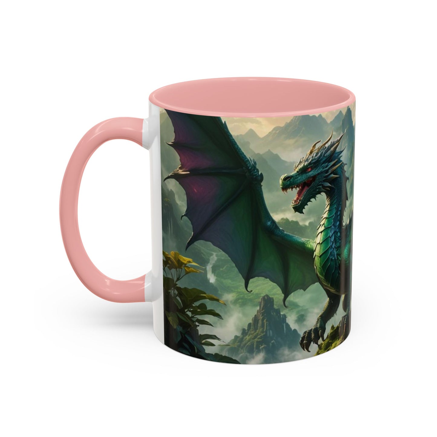 Mug with the design of two dragons