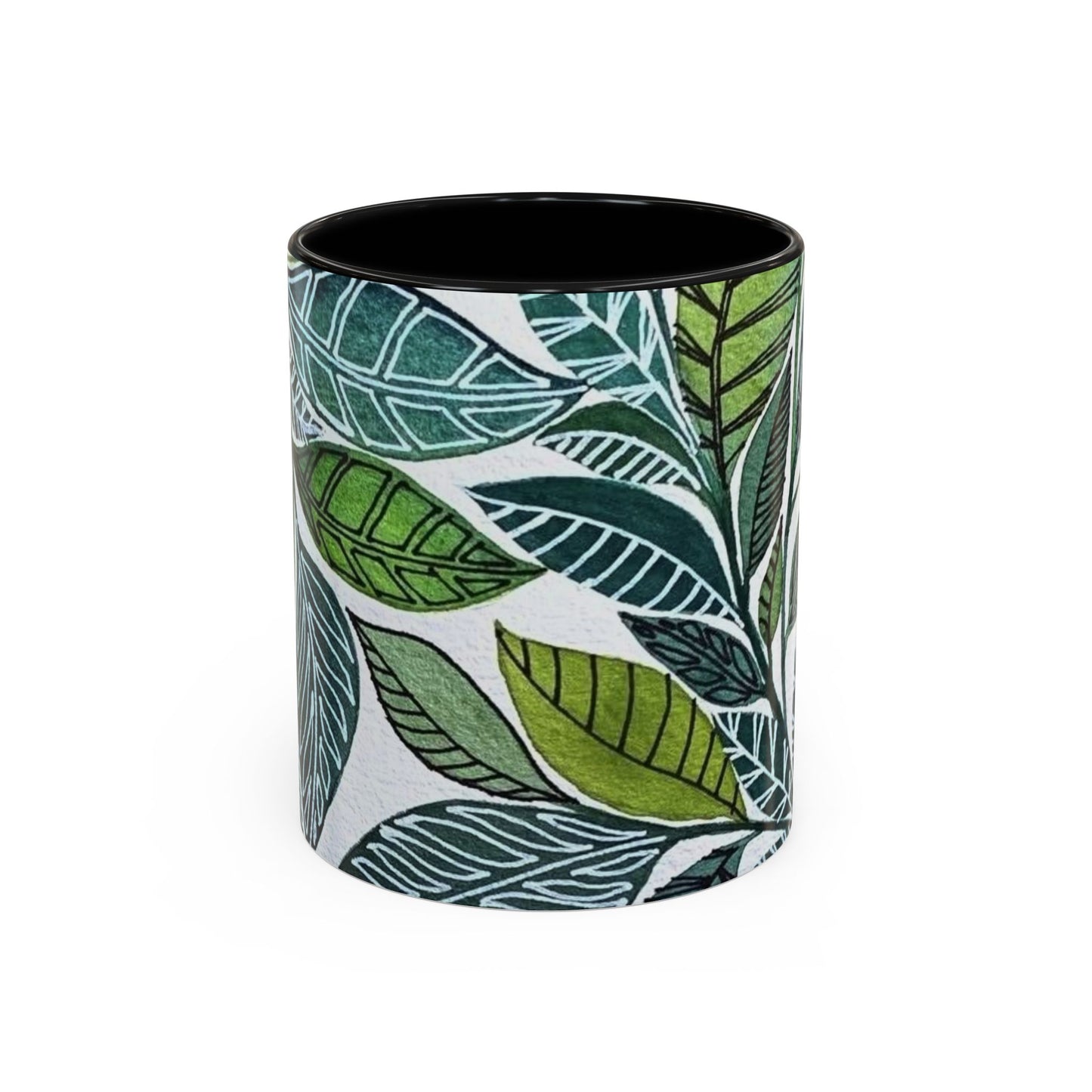 Accent Coffee Mug Pillow Eucalyptus leaf