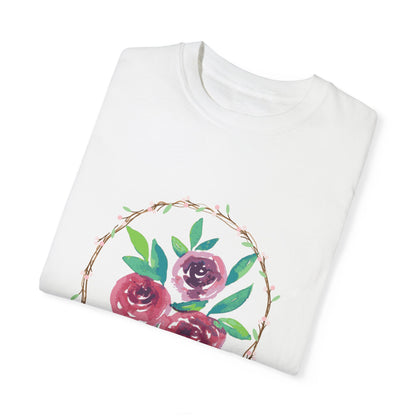 Flower Unisex Garment-Dyed T-shirt