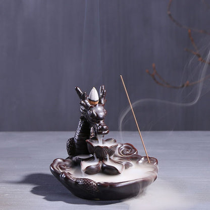 Longyou Lotus Backflow Incense Burner-A Piece of Art