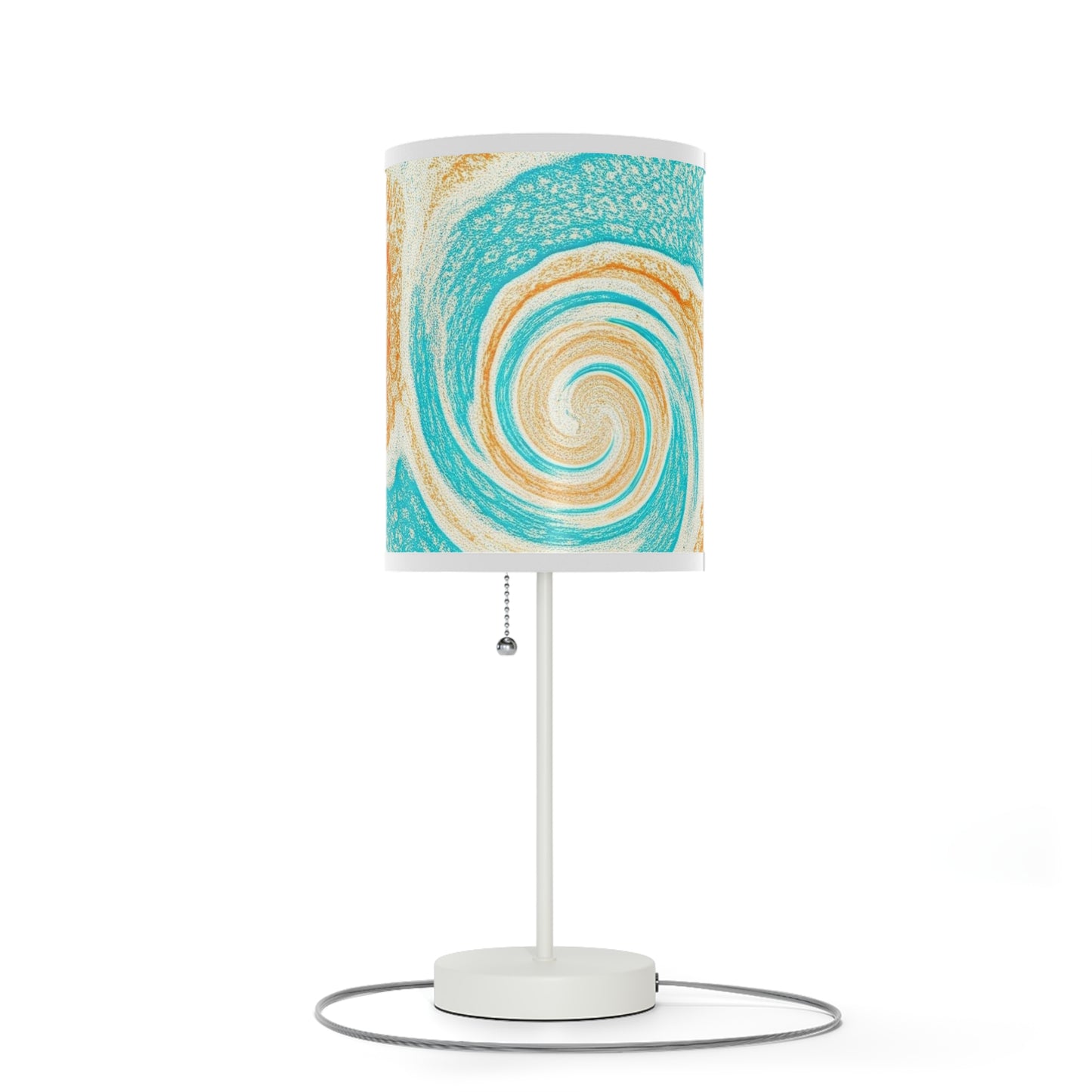 Lamp on a Stand, US|CA plug with watercolor design