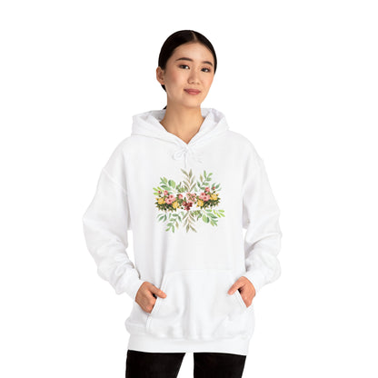 Unisex Flower Hooded Sweatshirt